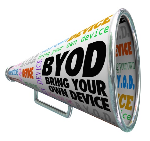 BYOD Bullhorn Megaphone Bring Your Own Device Company Policy